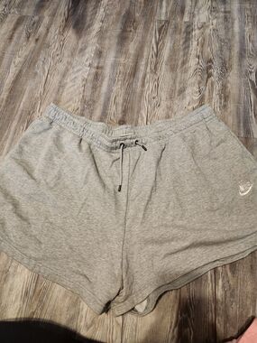 Nike Women's Gray Drawstring Lounge Shorts